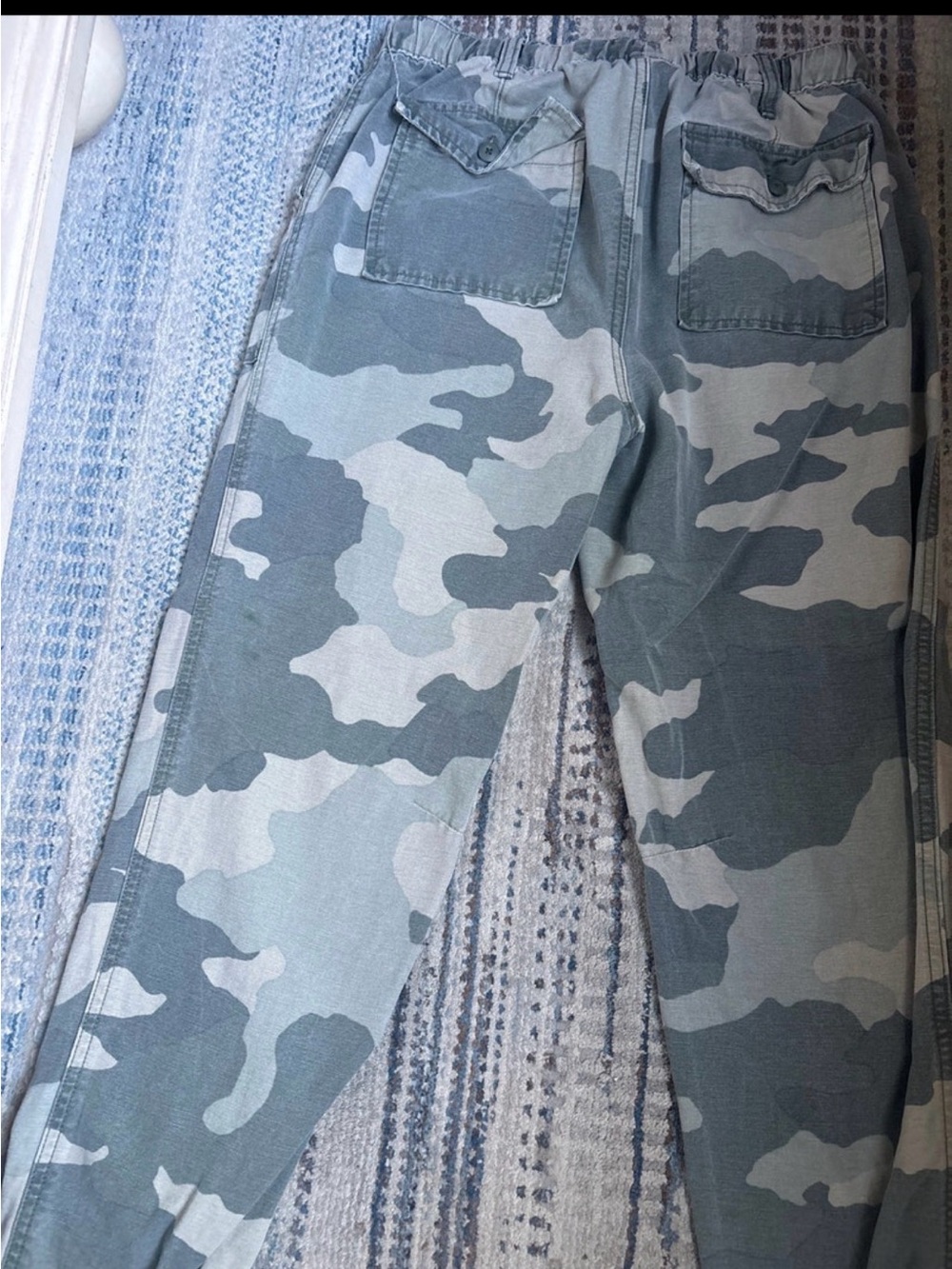 aerie Women's Camouflage Boyfriend Jeans - Sage/Gray Camo